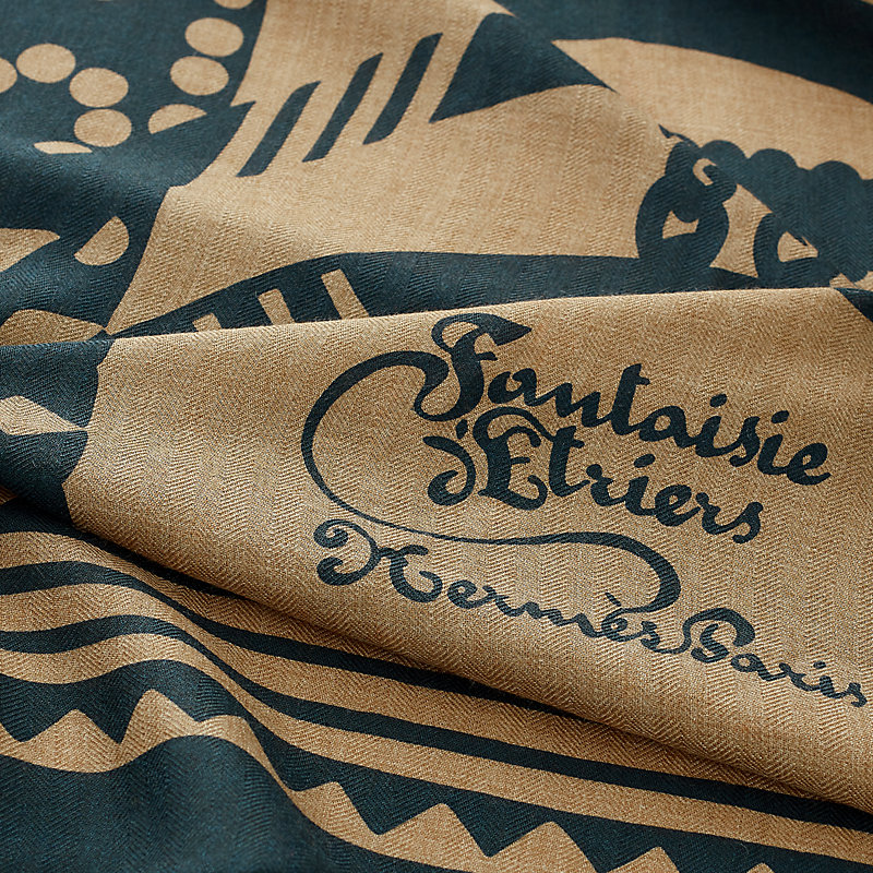 カレジェアン 《鐙の幻想》 - ブルー | Hermès - エルメス-公式サイト